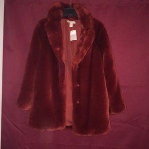 Faux fur coat